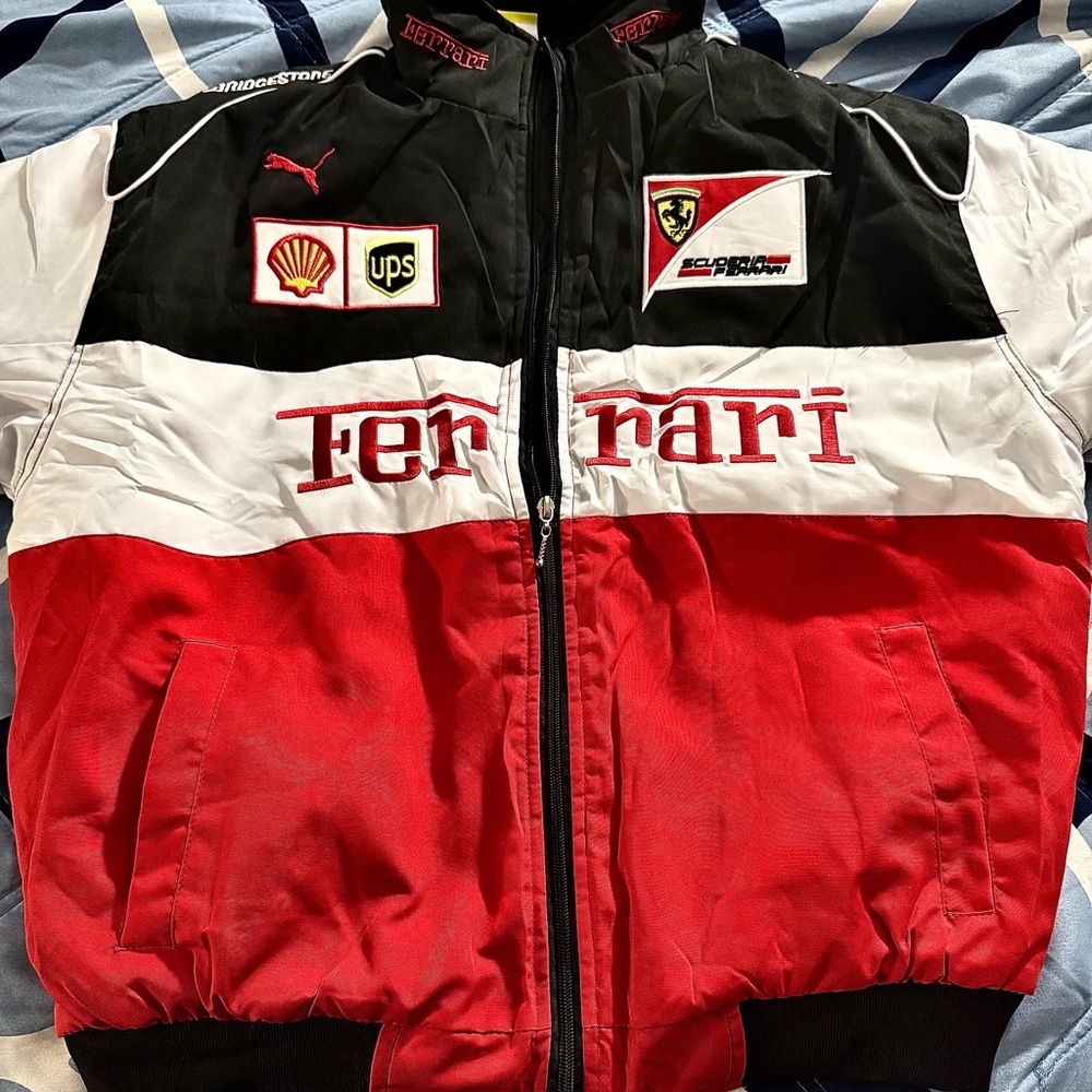 Ferrari Red and Black Racing Jacket